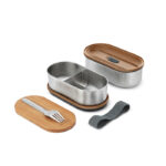 جعبه بنتو از جنس استیل ضد زنگ | Stainless Steel Bento Box - PP lid - Image 4