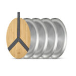 ست صفحات استیل ضد زنگ | Stainless Steel Plate Set