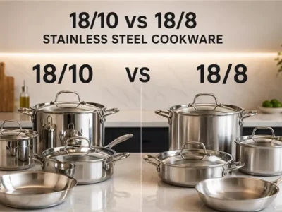 درخشش ظروف استیل 18/10 و 18/8