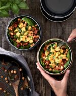 کاسه غذای شیشه‌ای | Glass Lunch Bowl 750ml - Slate - Image 3