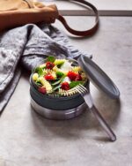 کاسه غذای شیشه‌ای | Glass Lunch Bowl 750ml - Slate - Image 6