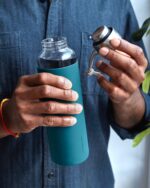 بطری آب شیشه‌ای | Glass Water Bottle - Slate - Image 2