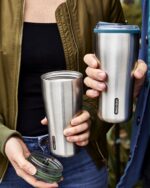 تامبلر سفری عایق‌دار | Insulated Travel Tumbler 600ml - Orange - Image 2